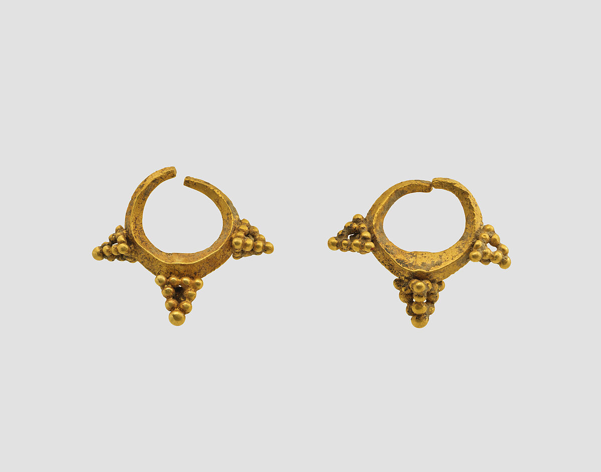 Earrings, Gold, Iran 