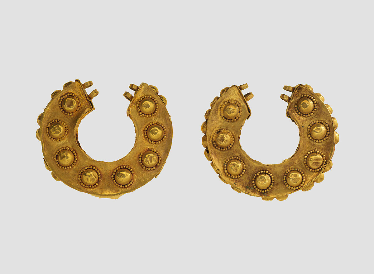 Earrings, Gold, Iran 