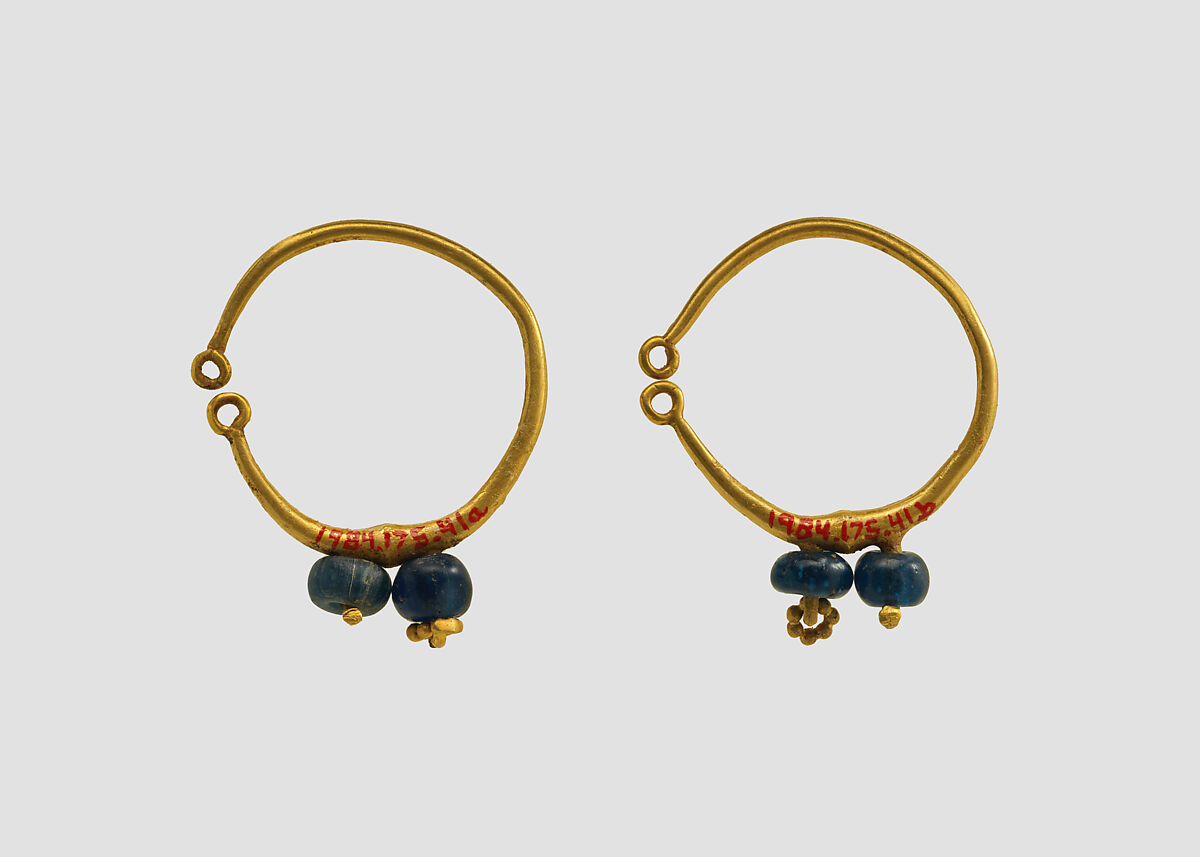 Earrings, Gold, Sasanian