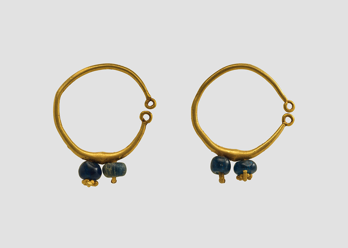 Earrings, Gold, Sasanian 