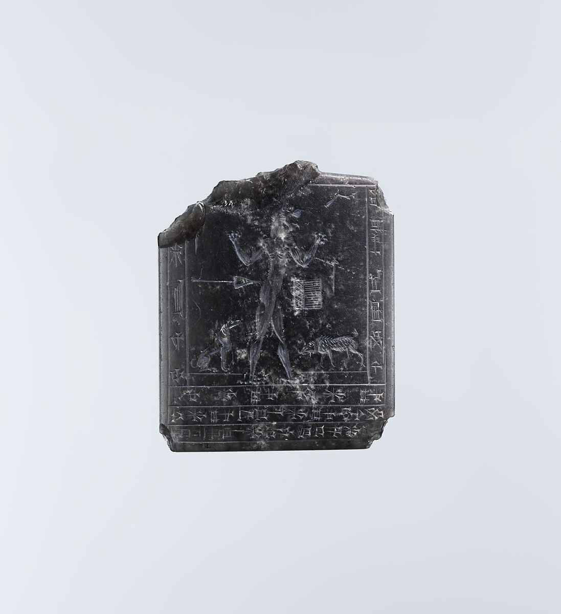 Amulet with a Lamashtu demon, Obsidian 