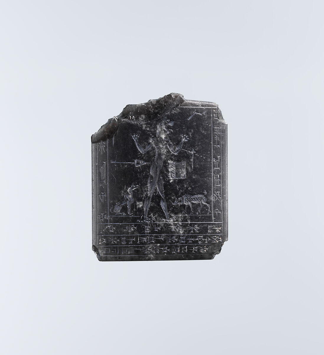 Amulet with a Lamashtu demon, Obsidian