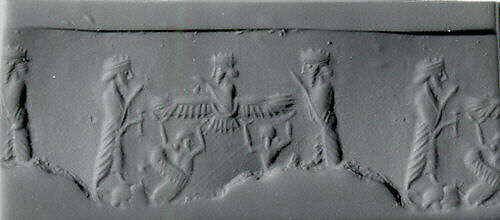 Cylinder seal, Agate, banded, Achaemenid 