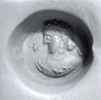 Stamp seal, Chalcedony, Sasanian 