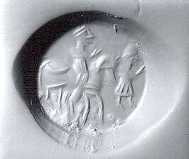 Stamp seal, Agate (?), Sasanian 