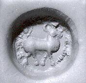 Stamp seal, Chalcedony, Sasanian 
