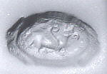 Stamp seal, Carnelian (?), Sasanian 