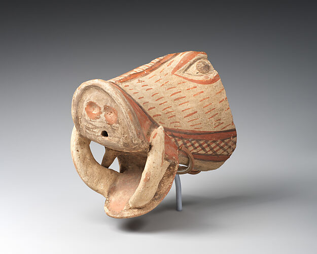 Vessel fragment in the form of a boar's head