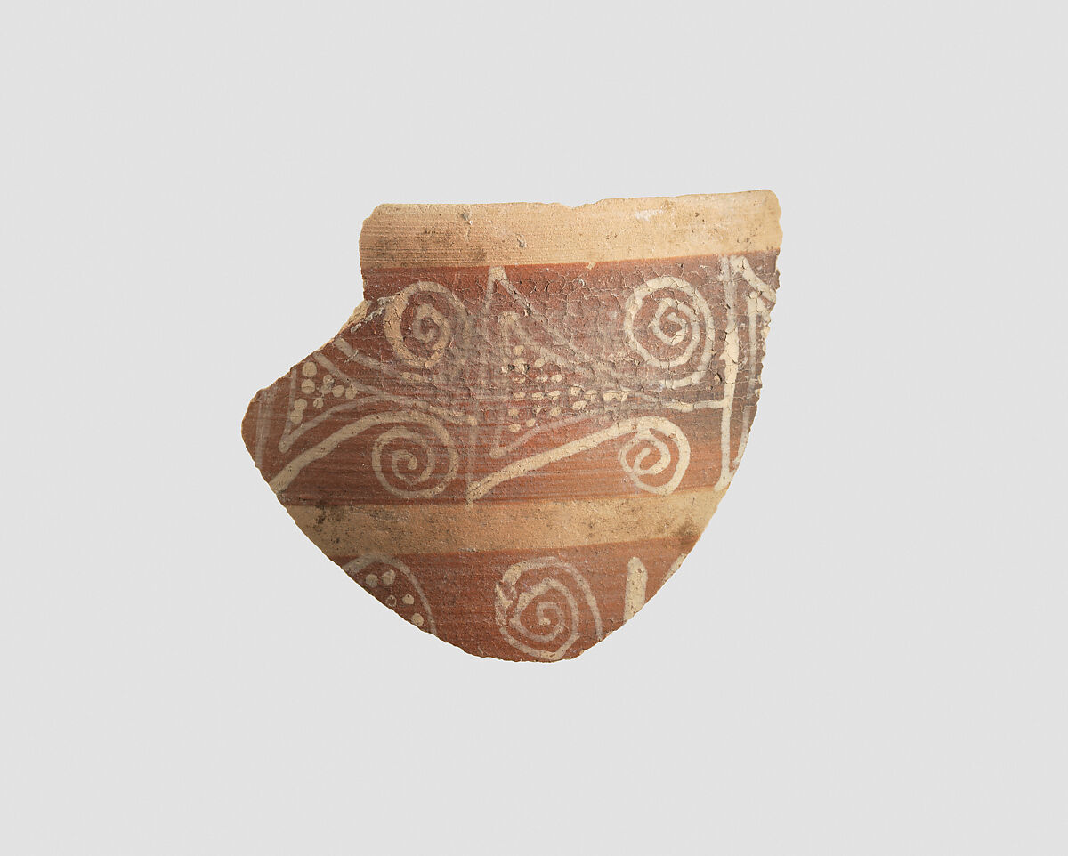 Vessel sherd, Ceramic, paint, Mitanni 