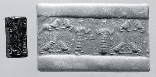 Cylinder seal, Hematite, Syrian 