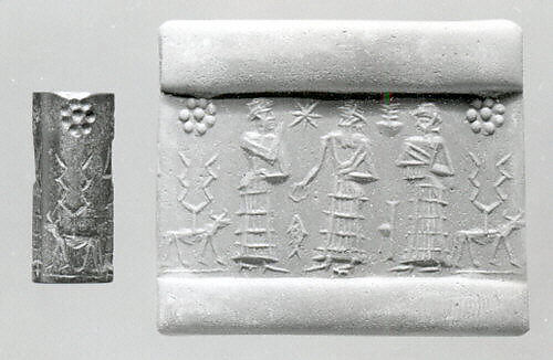 Cylinder seal, Hematite, Babylonian