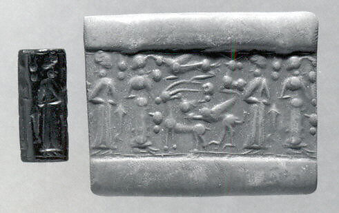 Cylinder seal, Hematite, Mitanni 