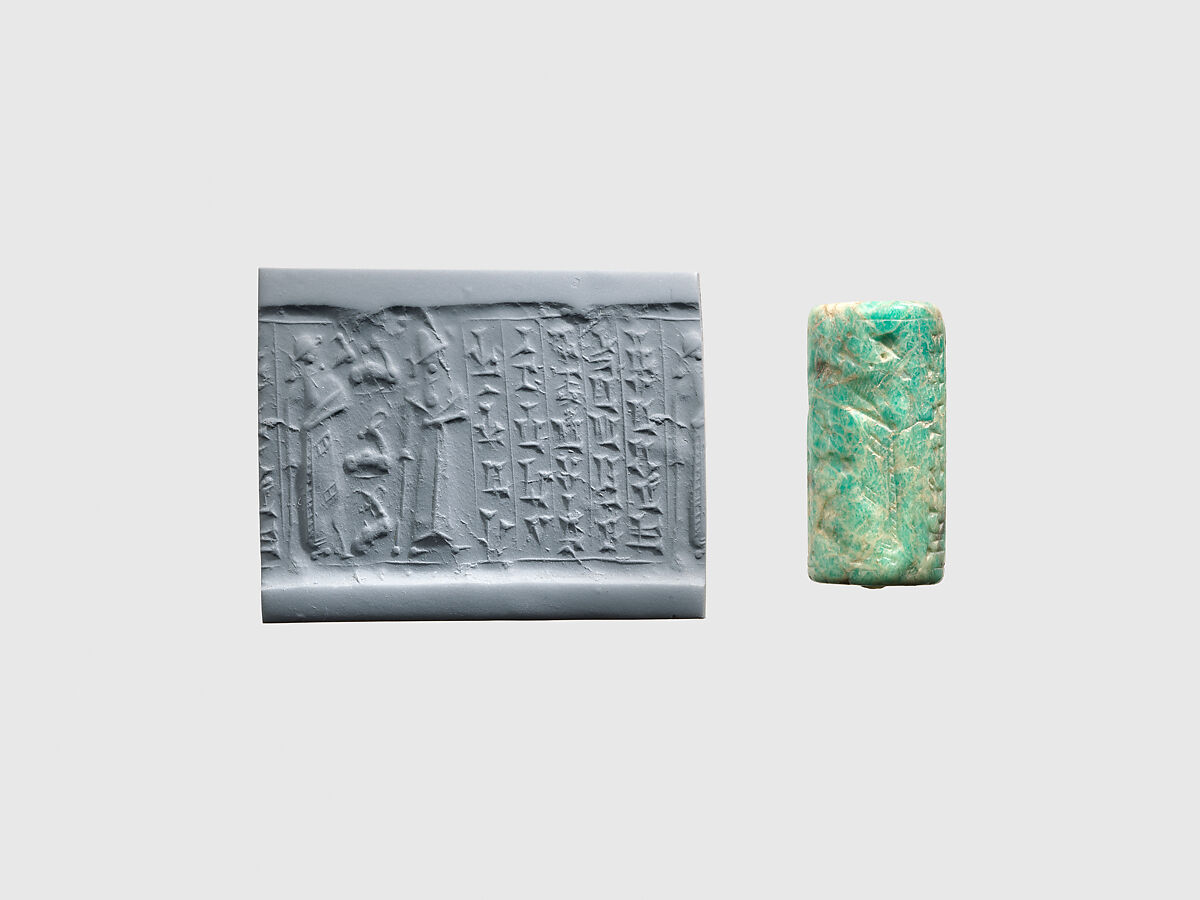 Cylinder seal, Microline feldspar, Kassite 