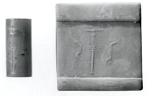 Cylinder seal, Chalcedony, Achaemenid 