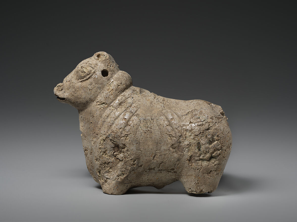 Figure of a bull, Serpentine, Indus