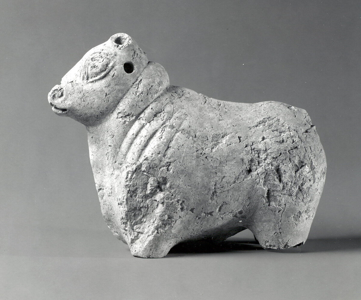 Figure of a bull, Serpentine, Indus 