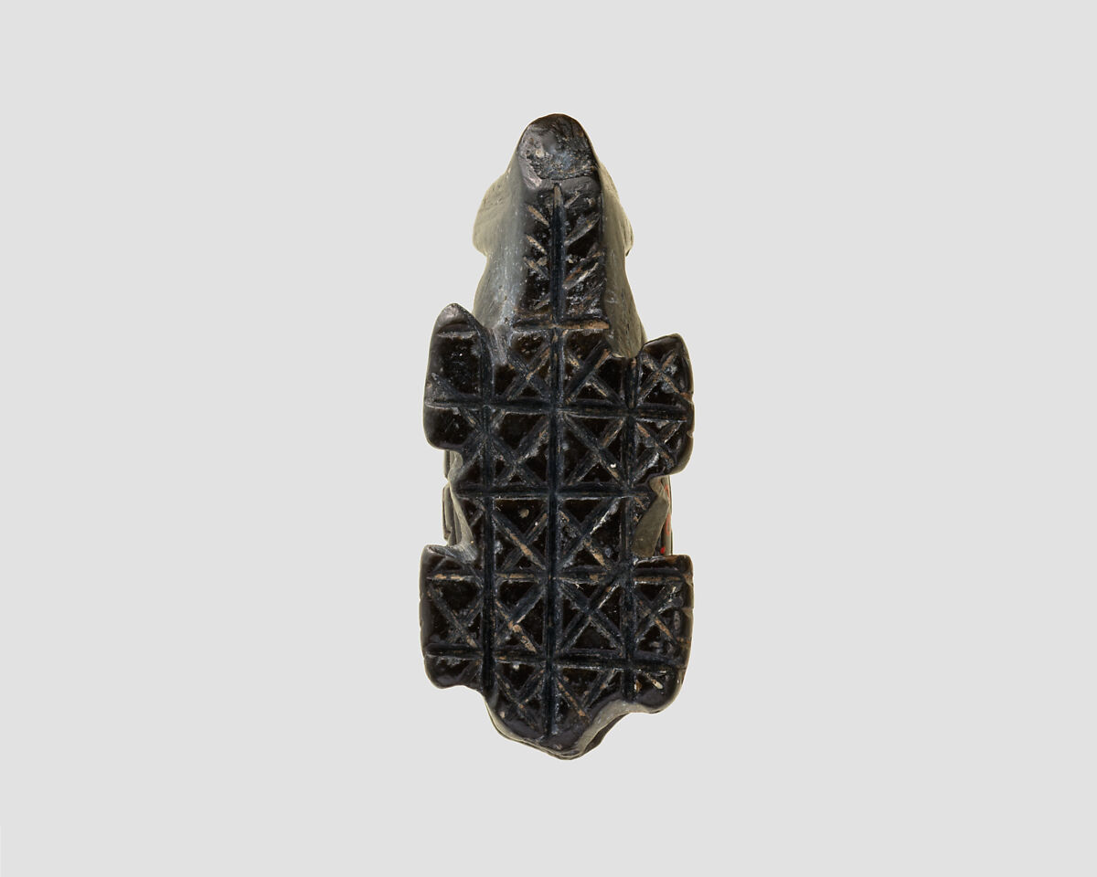 Stamp seal and modern impression: geometric pattern, Steatite or chlorite, Halaf