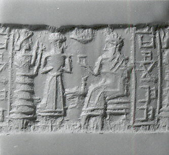 Cylinder seal, Stone, Elamite 