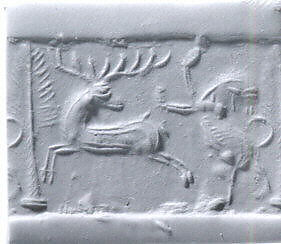 Cylinder seal, Calcite, Achaemenid 