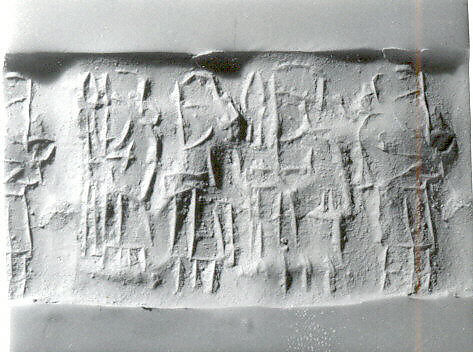 Cylinder seal, Stone, Achaemenid 