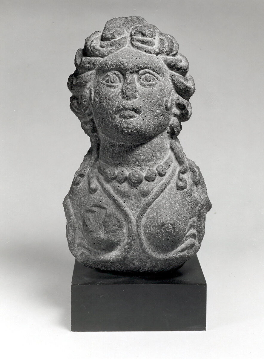 Bust of female figure, Basalt, Parthian or Roman 