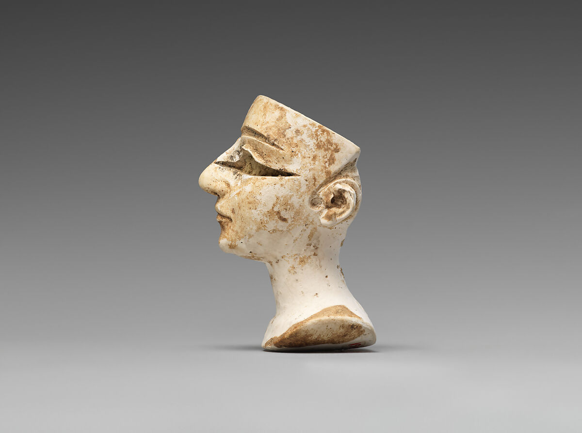 Head of a female, Limestone or lime plaster, Bactria-Margiana Archaeological Complex