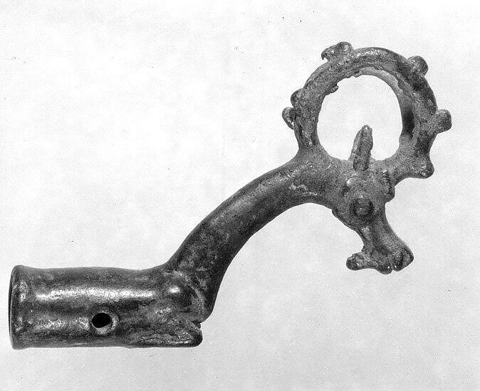 Whetstone handle, Bronze, Iran 