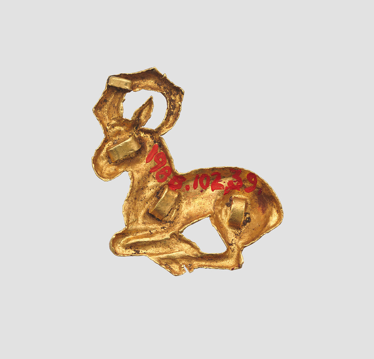 Figure of an ibex, Gold, Iran