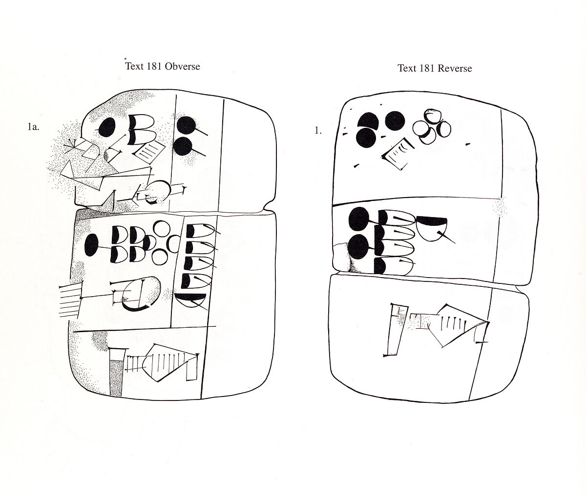 Cuneiform tablet: administrative account with entries concerning malt and barley groats, Clay, Sumerian