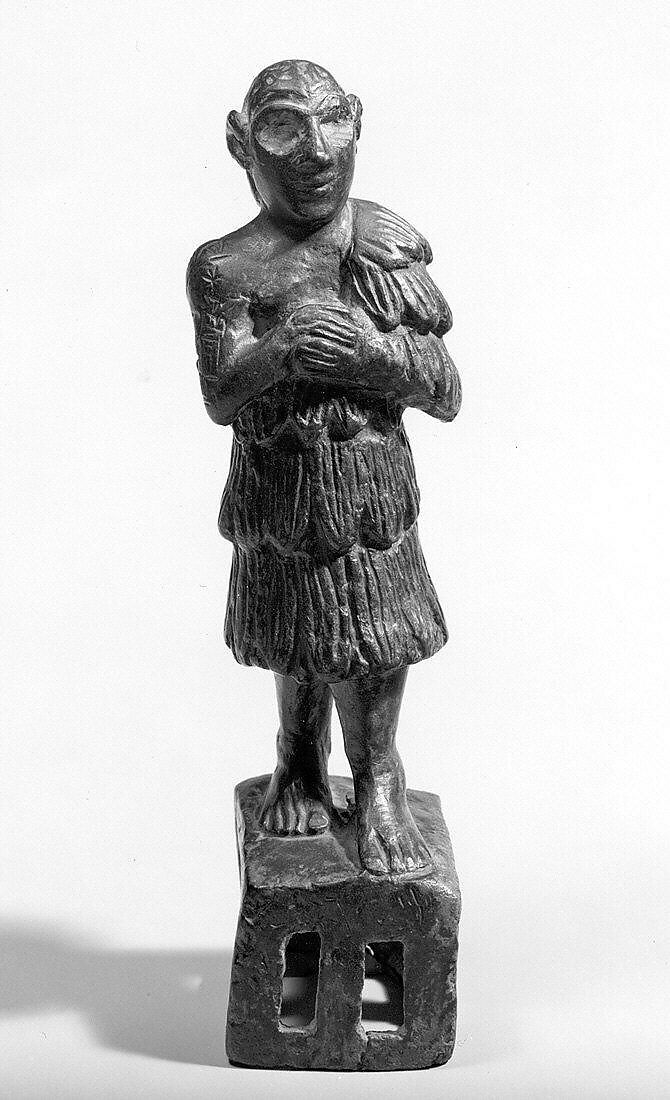 Standing male worshiper, Copper alloy, Sumerian 