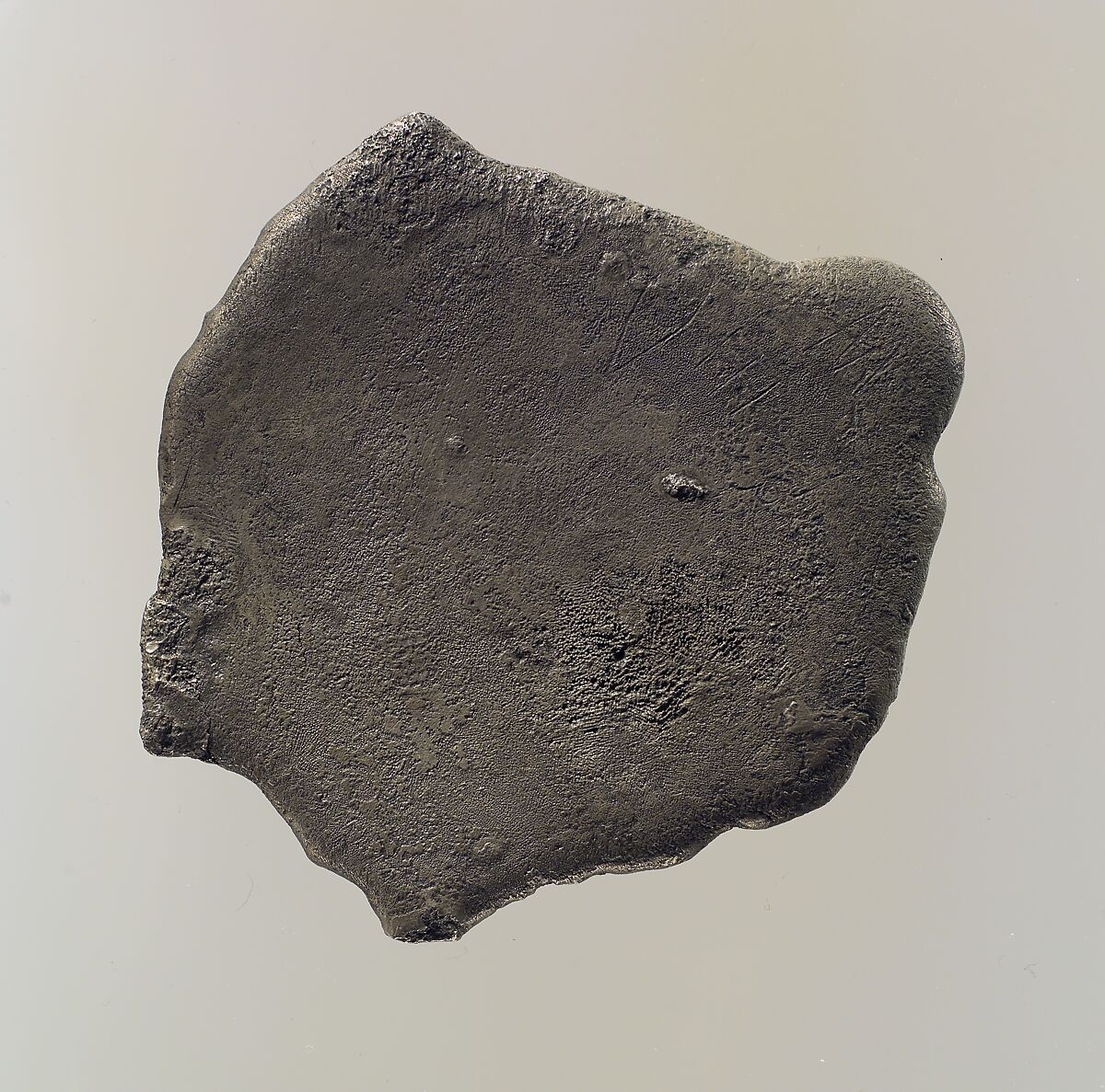 Ingot with Hittite hieroglyphs, Silver, Hittite 