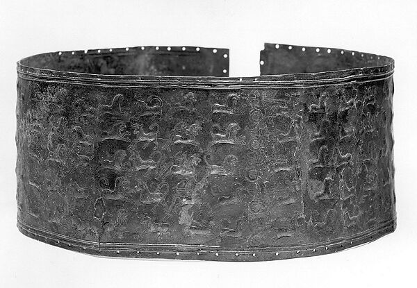 Belt with scenes of bull and lion hunts