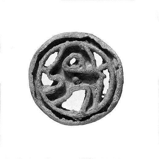 Compartmented stamp seal, Copper alloy, Bactria-Margiana Archaeological Complex 