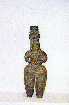 Anthropomorphic vessel, Ceramic, Iran 