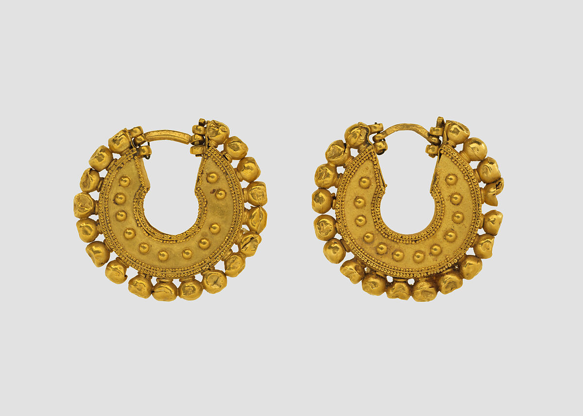 Earrings, Gold, Achaemenid