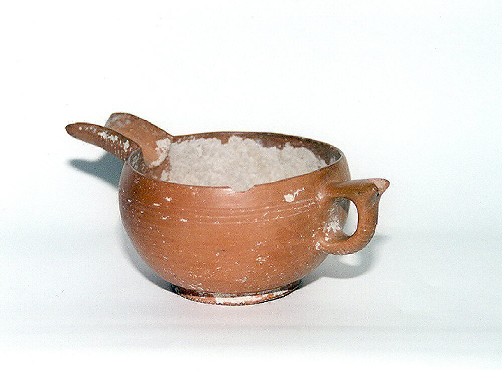 Cup with handle and spout, Ceramic, Iran 