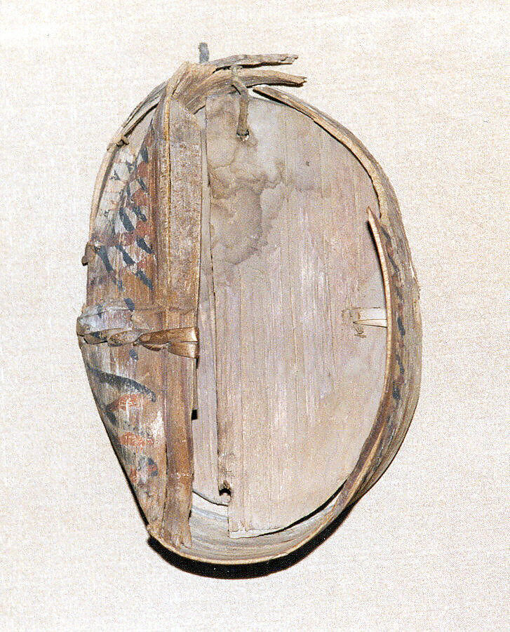 Oval birch box, Wood, birch bark, paint, Alanic