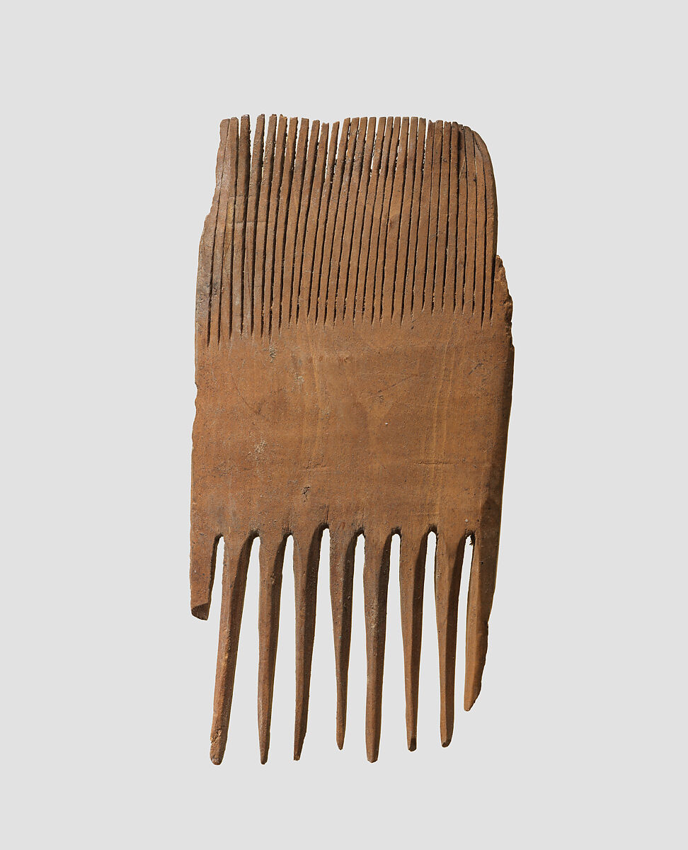 Double-sided wooden comb, Wood (fruitwood), Alanic 