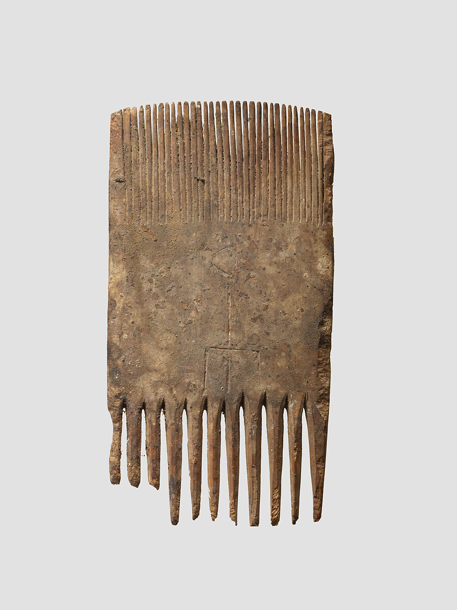 Double-sided wooden comb, Wood, Alanic