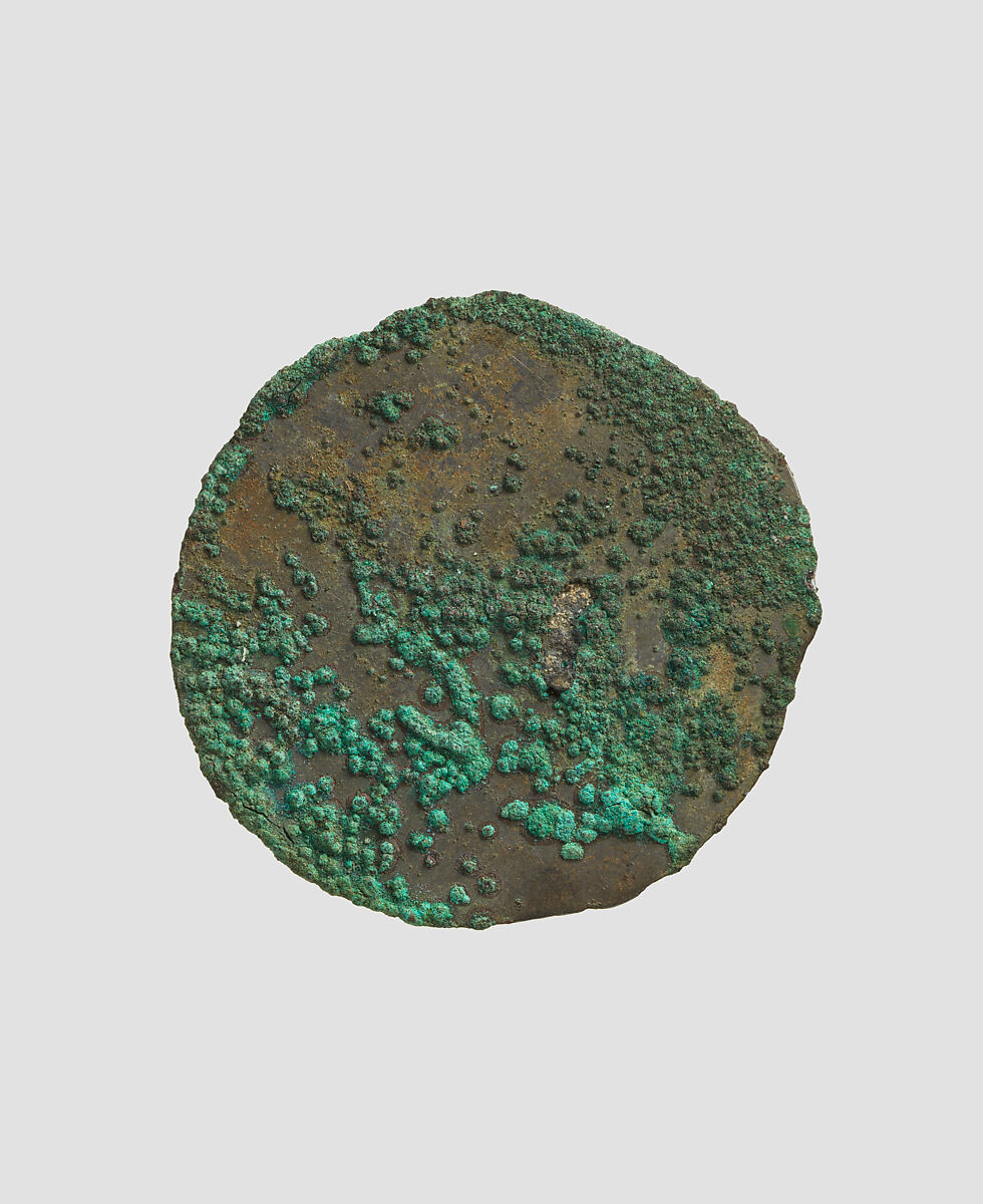 Pocket-sized bronze mirror, Metal, Alanic
