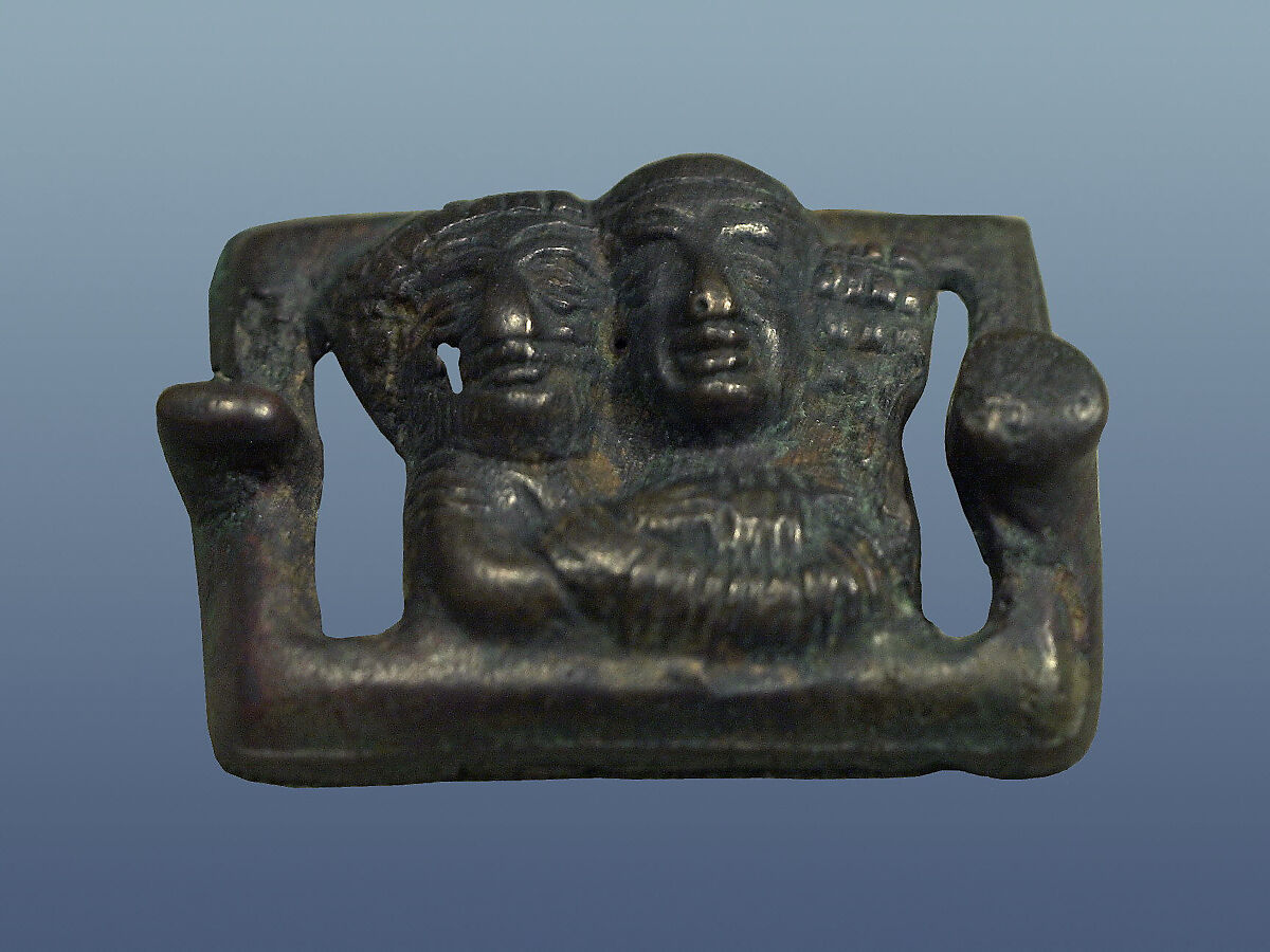 Belt buckle, Bronze, Parthian 