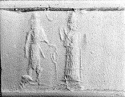 Cylinder seal, Goethite, Babylonian 
