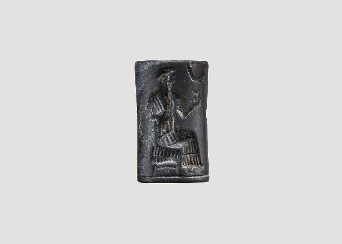 Cylinder seal, Hematite, Babylonian