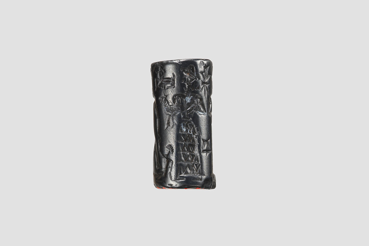 Cylinder seal, Hematite, Babylonian