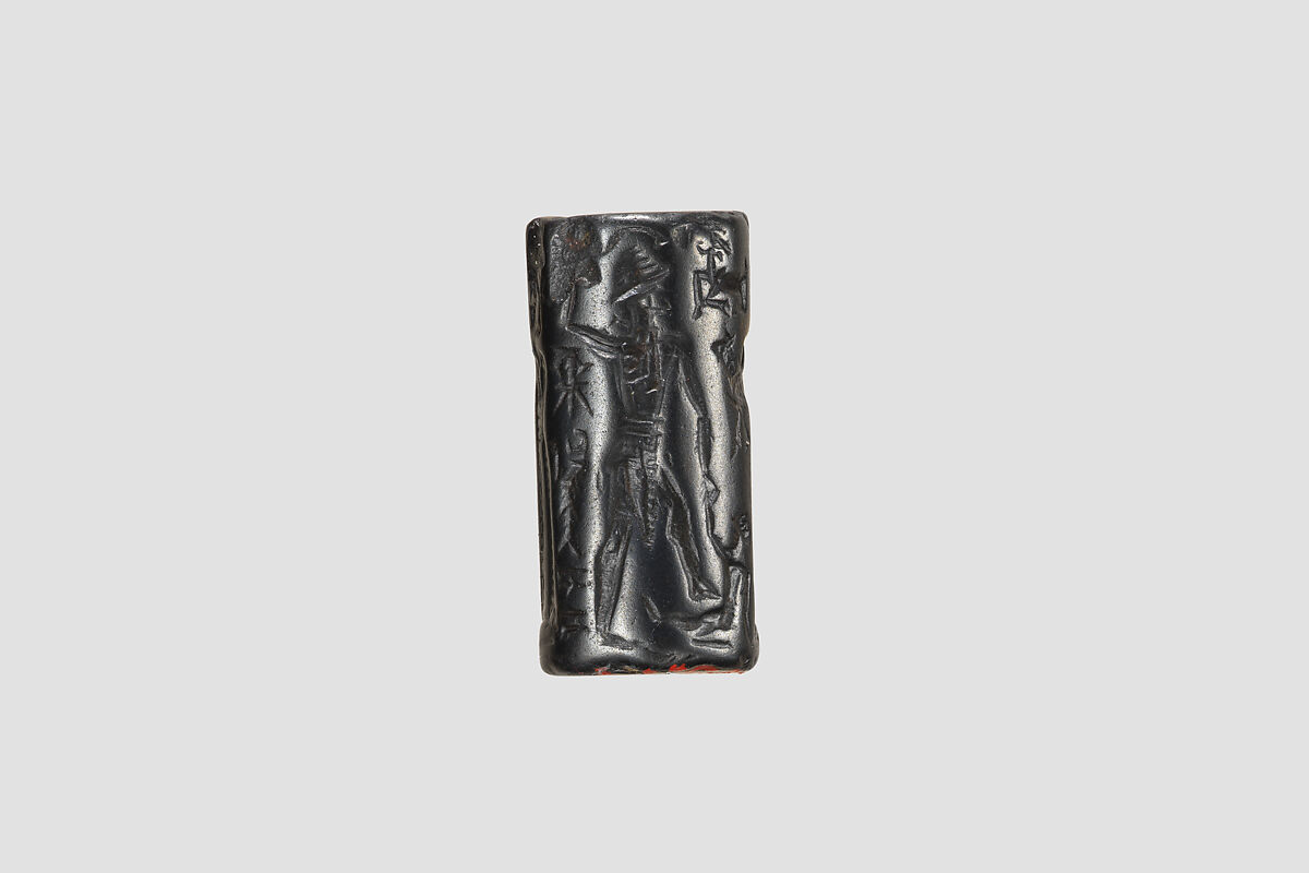 Cylinder seal, Hematite, Babylonian