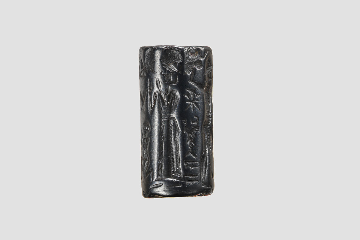 Cylinder seal, Hematite, Babylonian