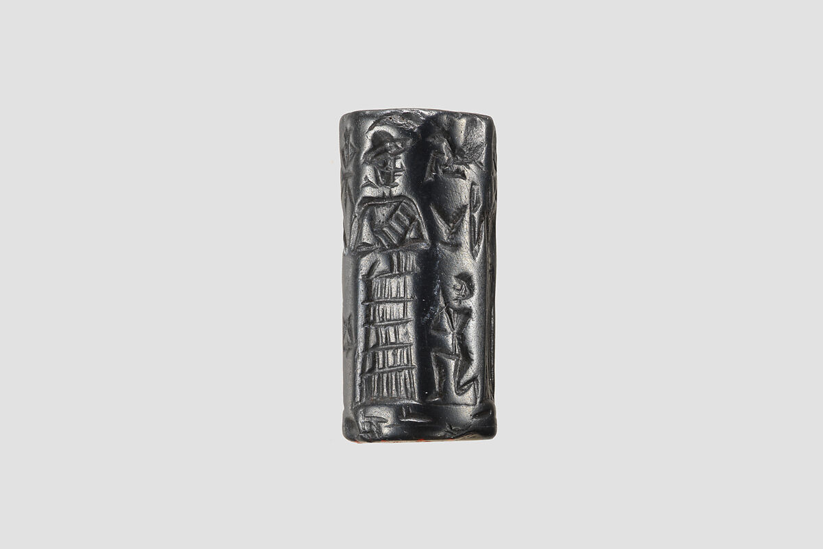 Cylinder seal, Hematite, Babylonian