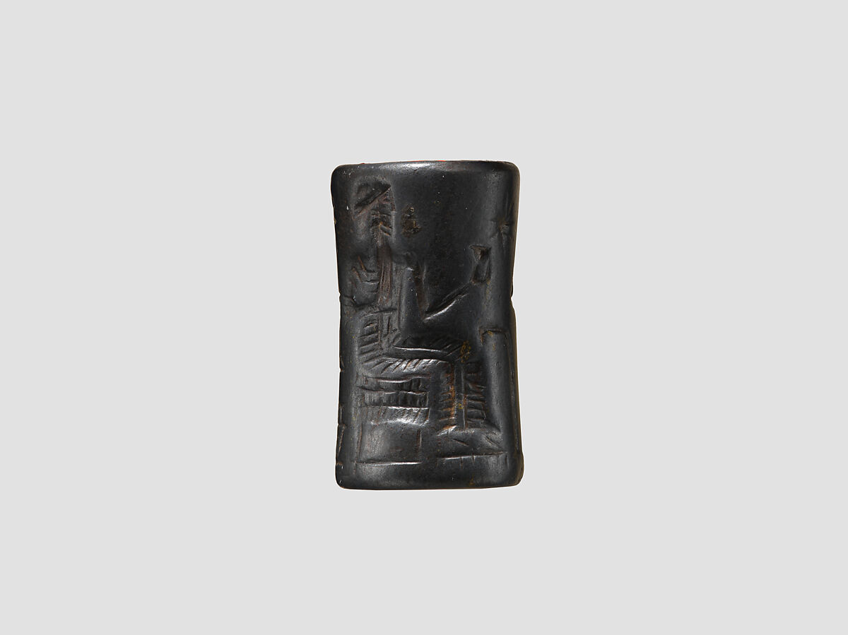 Cylinder seal, Hematite, Babylonian