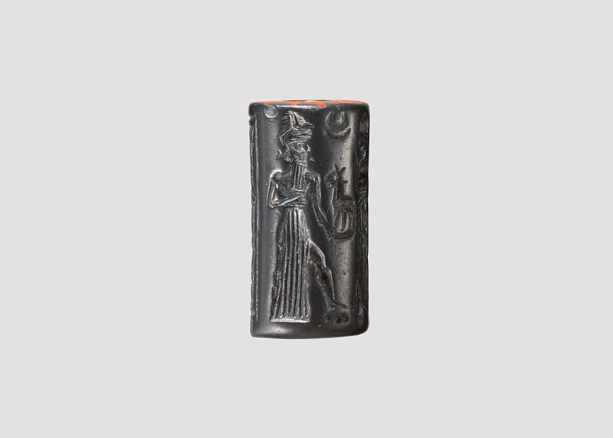 Cylinder seal, Hematite, Babylonian