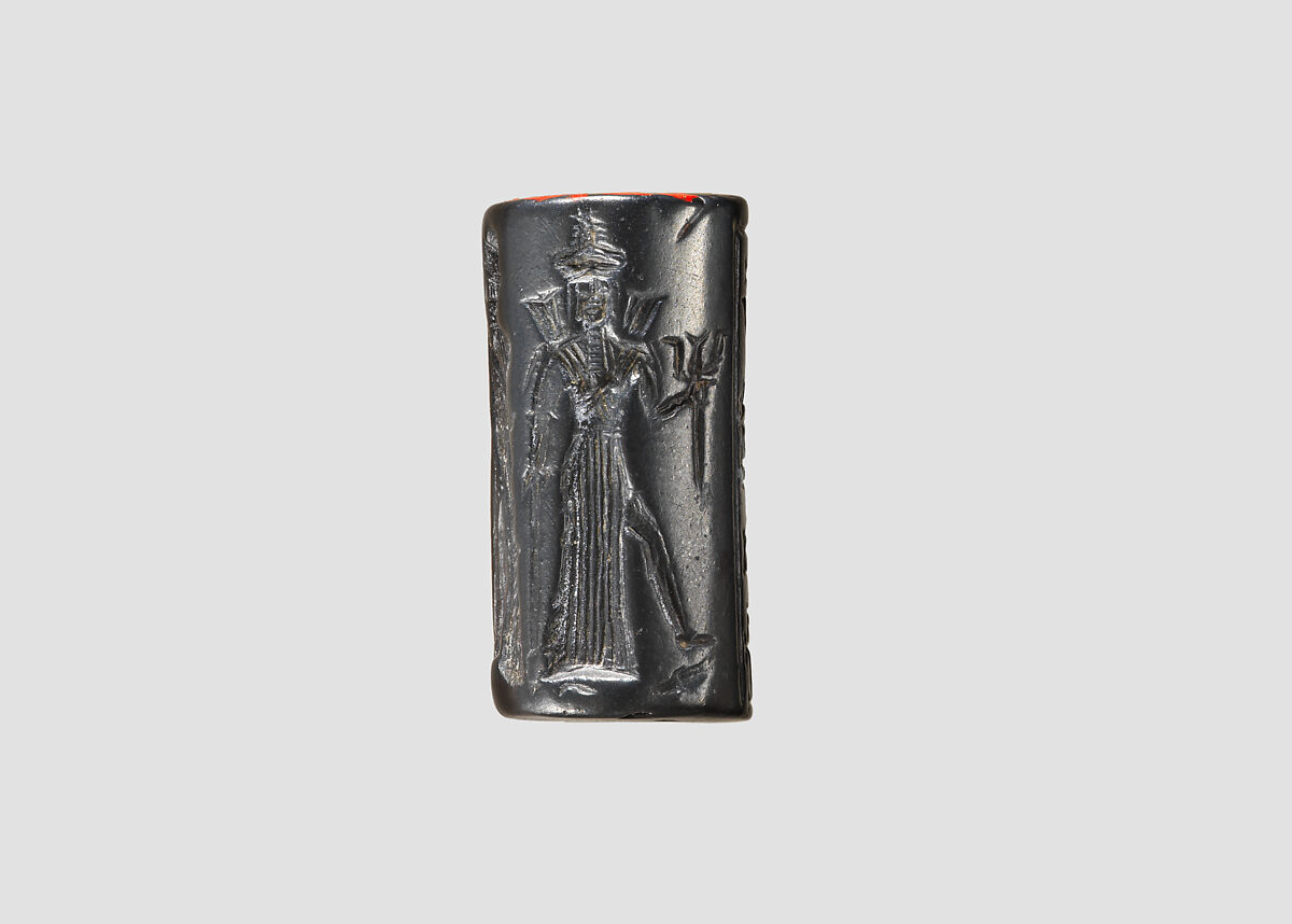Cylinder seal, Hematite, Babylonian